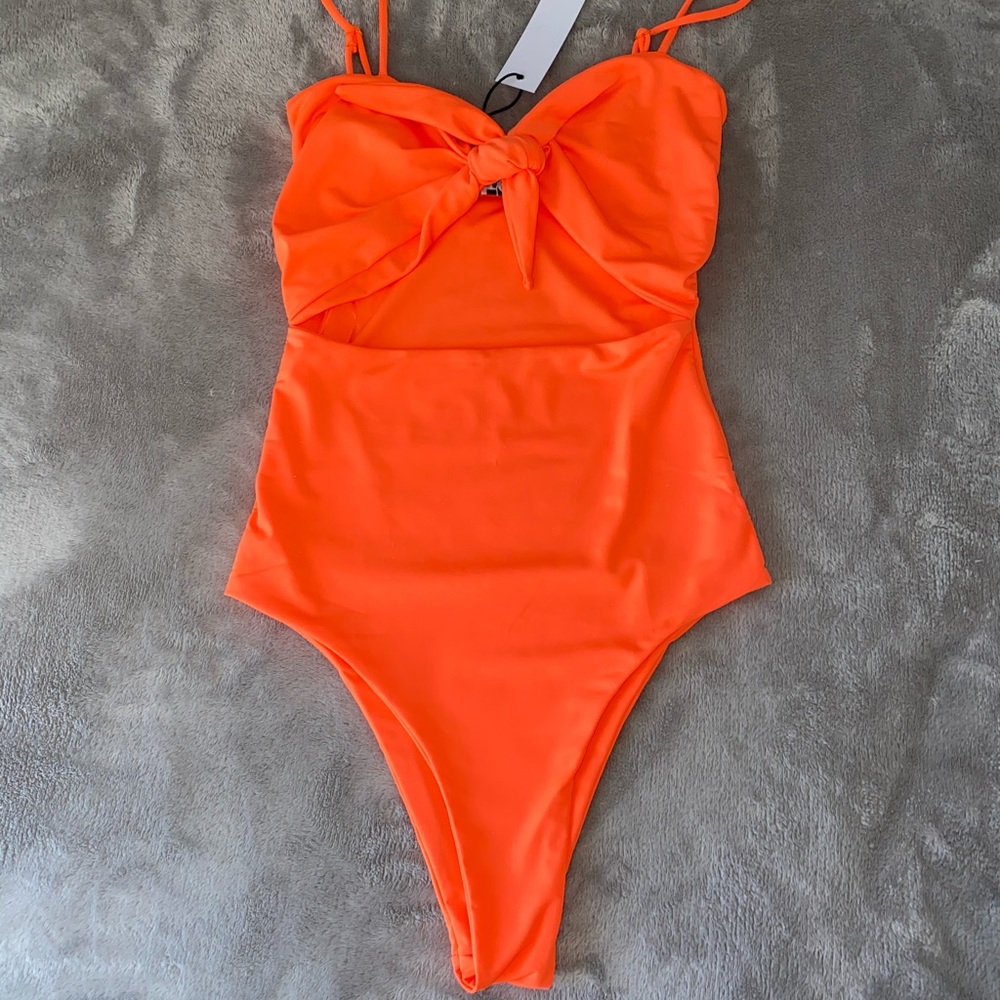 Tie cut out bodysuit